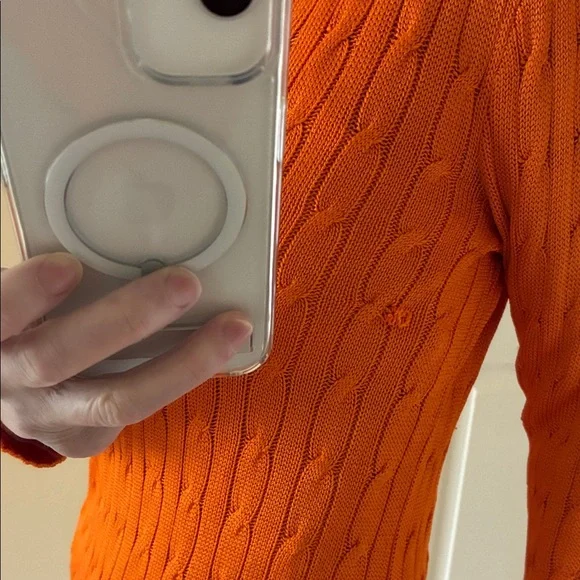 Ralph Lauren Black Label Silk Orange Knit tunic - Picture 6 of 11